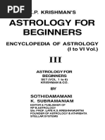 Jyotish K P Astro For Beginners Vol 3