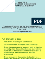 Chemistry, Green Chemistry, and Environmental Chemistry: Sustainability, Stanley E. Manahan, Chemchar Research