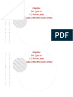 ML-7560 Template, CD-DVD Labels, 2 Per Sheet