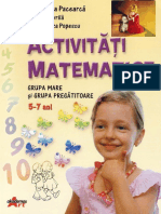 Activitati Matematice (Grupa Mare Si Pregatitoare)