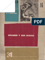 FESTUGIÈRE, A. J. - Epicuro y Sus Dioses (Por Ganz1912) PDF