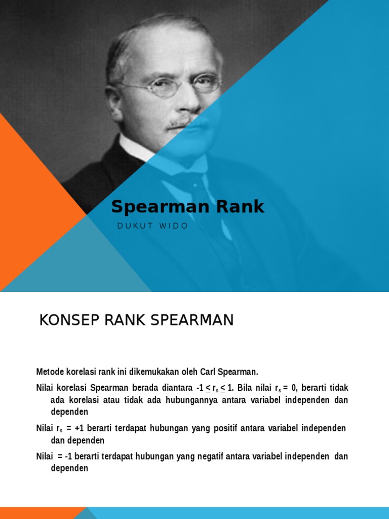 Spearman Rank | PDF | Metode & Bahan Ajar