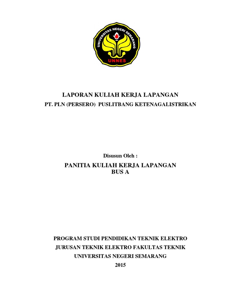 Contoh Laporan-KKL