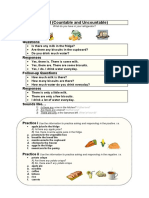 Food Countable Uncountable