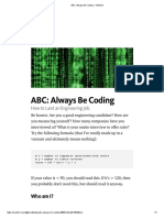 ABC_ Always Be Coding