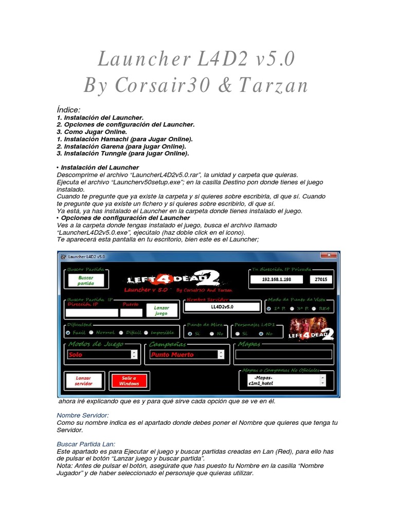 Launcher L4D2 v5.0 | PDF | Windows Vista | Microsoft Windows