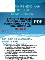 1 - Edu5950 Sem1 2015 Ujian-T (2 Kumpulan)