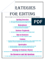 Strategies For Editing