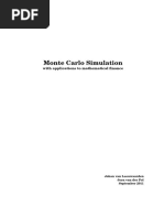 Monte Carlo With Applications To Finance in R