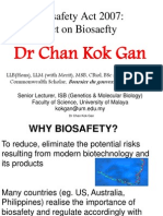 Plenary 6 - Biosafety Act 2007 Act on Biosafety