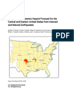 USGS 2016 Seismic Hazard Forecast From Induced and Natural Earthquakes