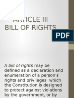 Bill of Rights of The Philippine Constitution