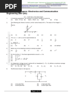 GATE Question Papers Electronics and Communication Engineering 2007