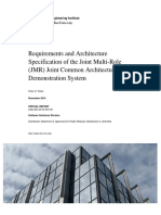 Requirements and Architecture Specification of The Joint Multi-Role (JMR) Joint Common Architecture (JCA) Demonstration System