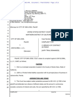 City of San Jose v. JUM Global, LLC Doc 1 Filed 24 Mar 16