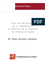 Dialnet ParaUnaAntropologiaDeLoImaginarioEnLeChevalierDeLa 1386 PDF