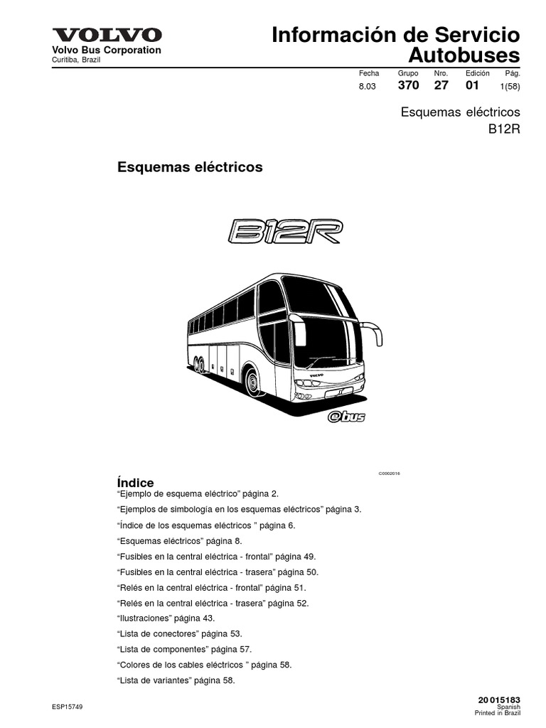 Volvo B12R | PDF | Relé | Autobús