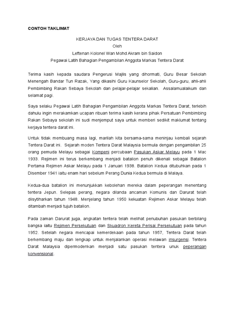 Contoh Taklimat  PDF