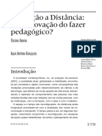 Tema 1 - EaD - Uma Inovação Do Fazer Pedagógico