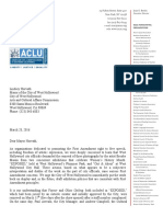 NCAC ACLU Letter to Mayor Lindsey Horvath