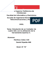 VHDL Contador de 4 Bits