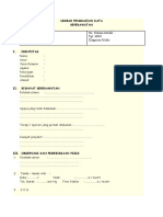 Lembar Pengkajian Data