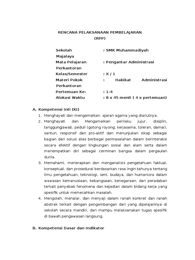 Contoh Soal Ujian Nasional Smk Administrasi Perkantoran 2013