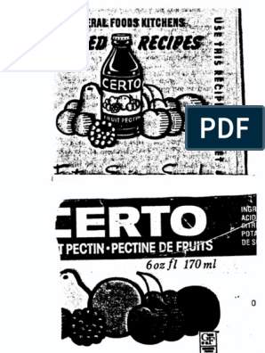 Certo Recipe Book 1965 Fruit Preserves Berry