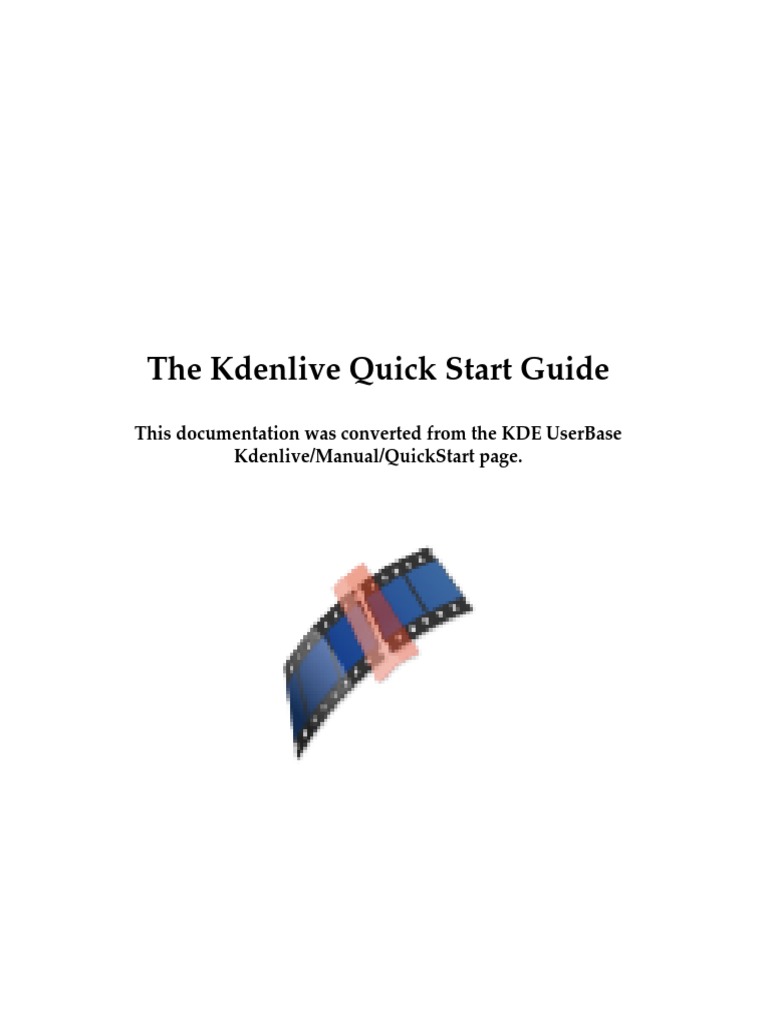 Kdenlive Pdf Video Directory Computing