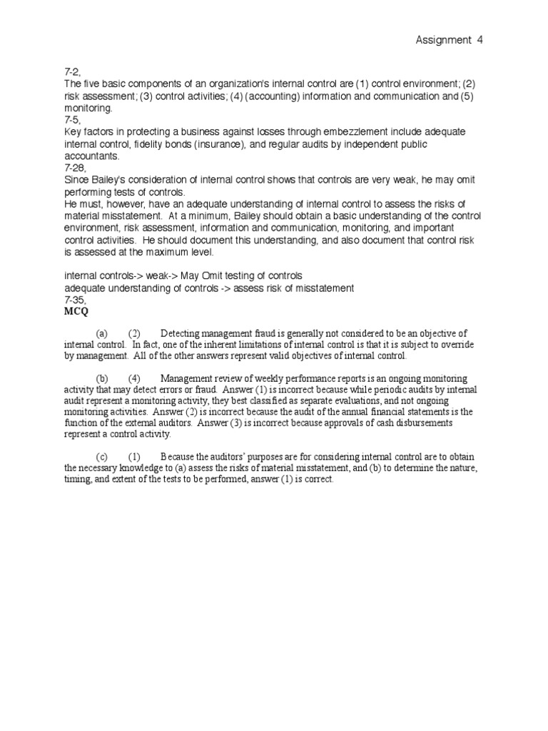 Internal audit assignments picture