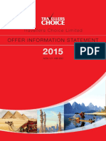 Travellers Choice Offer Information Statement 2015