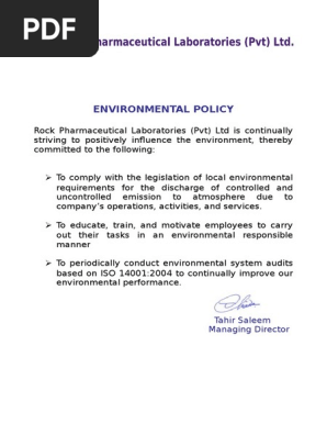 Environmental Policy