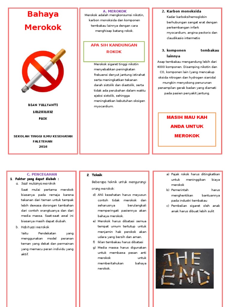 Bahaya dan Pencegahan Merokok | PDF