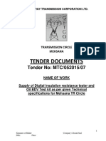 Insulation Tester Technical Details