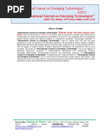 Download International Journal on Emerging Technologies ISSN NO Print  0975-8364 Online 2249-3255  by RESAERCH SN306249201 doc pdf