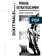 Avinash K Dixit y Barry J Nalebuff 2004 Pensar Estrategicamente PDF