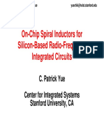On-Chip Spiral Inductors For Silicon-Based Radio-Frequency Integrated Circuits