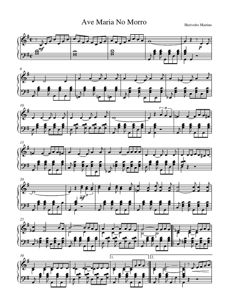 Ave Maria No Morro PDF