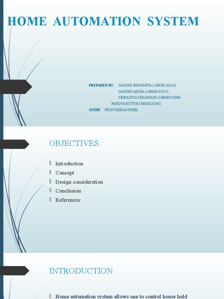 Home Automation System PDF Home Automation Android (Operating System)