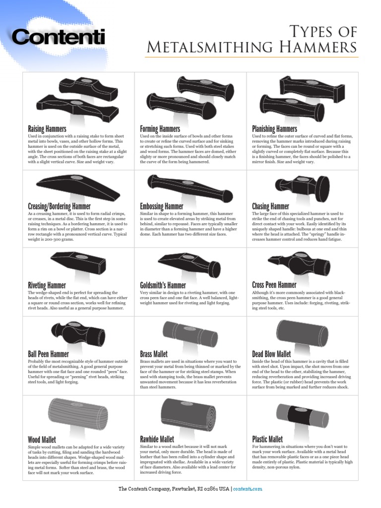 Types Metalsmithing Hammers Hammer Rivet