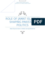 Role of Jamaat Islami in Shaping Pakistan Politics