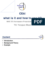 CEA guide for aerospace propulsion analysis