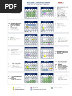 2016-2017 school year calendar option B