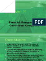 Chapter - 36: Financial Management in Government Companies