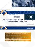 CBT Básico: Introdução ao Cálculo de Impostos baseado em Condições no Brasil