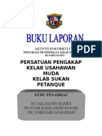 Buku Laporan Aktiviti Mingguan Kelab Bola Jaring SK PT Kudus