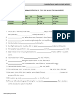 Conjuntions Sheet