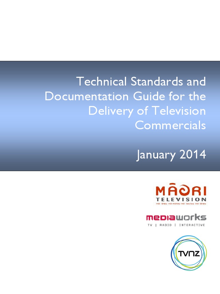Commercial Production Standards High Definition Television Video