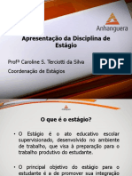 Apresentação Da Disciplina de Estágio - Aluno - 2015