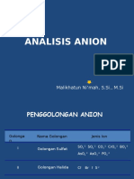 Analisis Anion